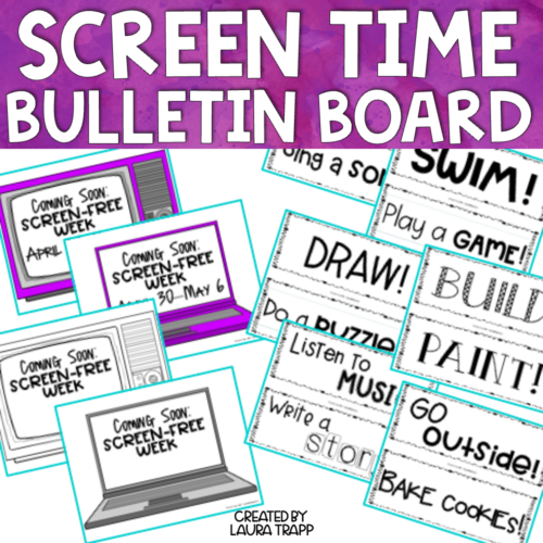 Screen Free Bulletin Board The Trapped Librarian