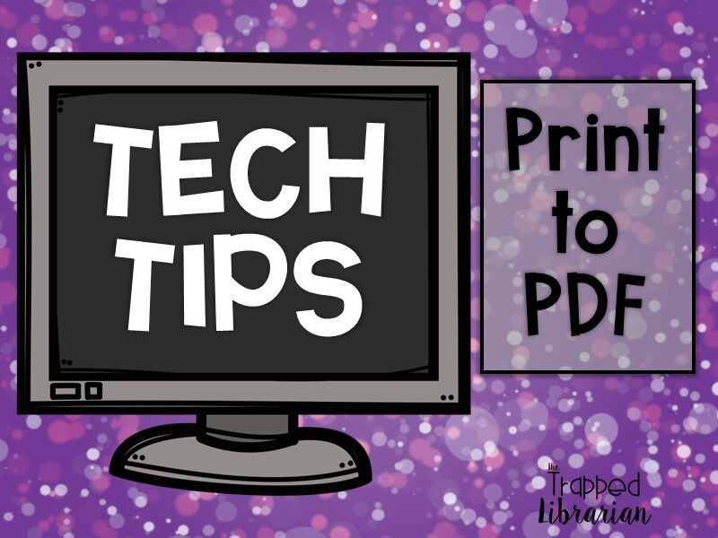 Print to PDF Tech Tips