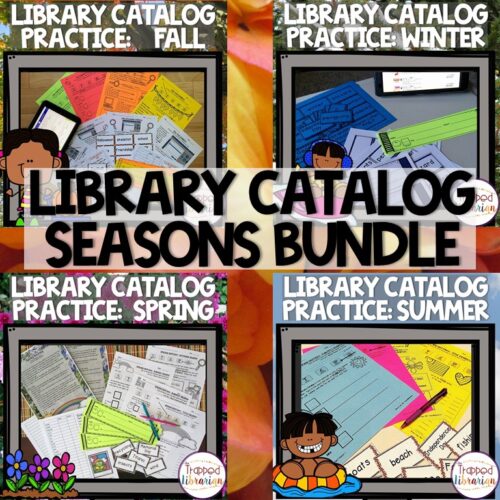 Library Catalog Practice Seasons Bundle