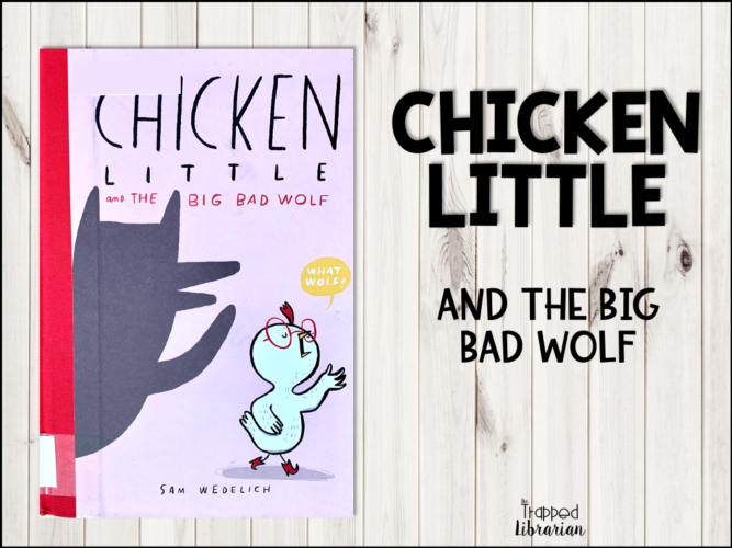 Cybils Easy Readers 2021 finalist Chicken Little and the Big Bad Wolf