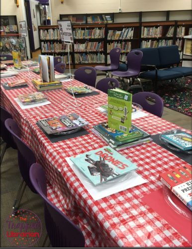 Book Tasting Event Set Up Nonfiction