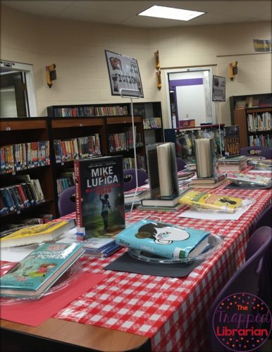 Book Tasting Event Table Setting