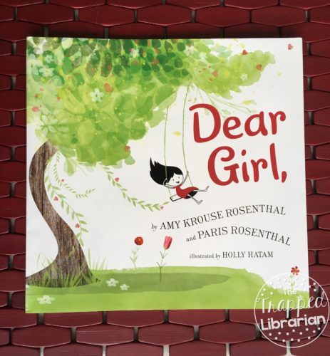 Cover of Dear Girl by Amy Krouse Rosenthal with review by The Trapped Librarian