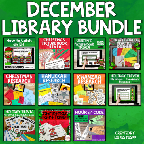 December Library Lessons Bundle