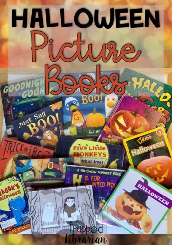 Fun Halloween picture books your kids will love. These are some of the best Halloween picture books for you to use in your Halloween Storytime events in your elementary library or classroom. #thetrappedlibrarian #halloween #picturebooks