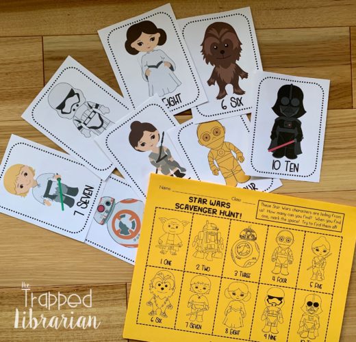Trapp Star Wars cards and scavenger hunt