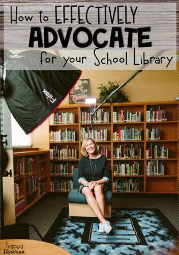 Are you a school librarian looking for some library advocacy ideas?  The Trapped Librarian shares strategies for effectively advocating for your school library program.  Get motivated to promote your school library!  #thetrappedlibrarian #schoollibrary