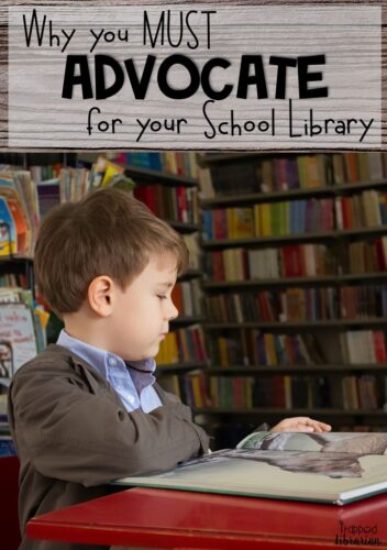 Are you a school librarian looking for some library advocacy ideas?  This blog post from the Trapped Librarian explains why school library advocacy is important.  Get motivated to promote your school library!  #thetrappedlibrarian #schoollibrary