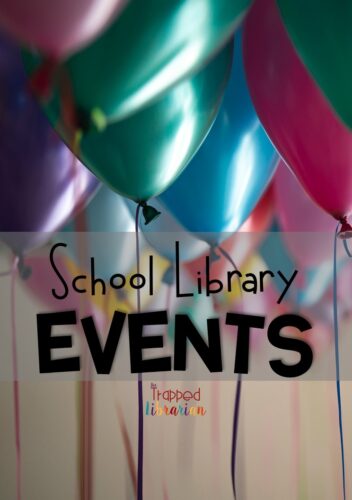 School library events can bring excitement and engagement to your school community!  These 5 reasons to plan school library events will get you started on making your library the center of your school.  Click to get some school library event ideas today! #thetrappedlibrarian #schoollibrary