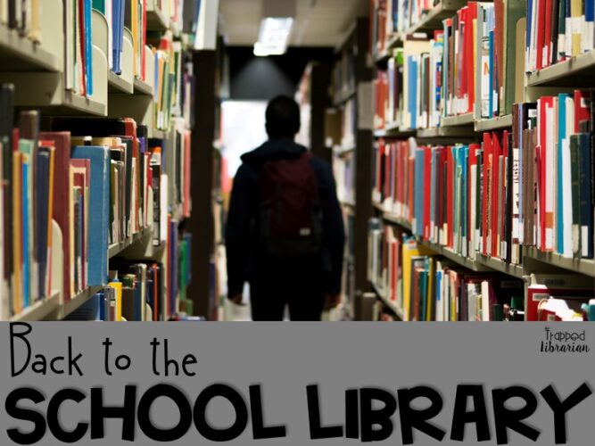 Trapp Back to School in the Library During Covid-19
Student walking between library shelves