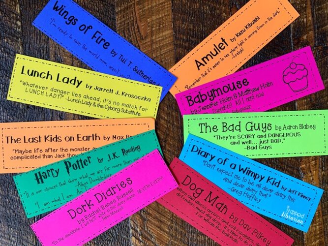 Kids' Series Bookmarks Quotes