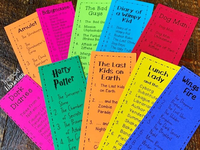 Kids Series Books Bookmarks