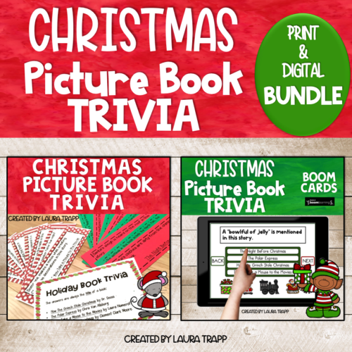 Christmas Picture Book Trivia Library Game