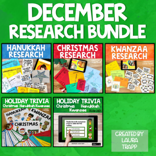 December Holiday Research Lessons