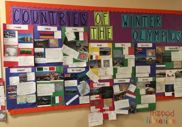 Countries of the Winter Olympics Activities Bulletin Boards