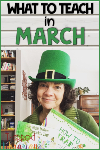 Grab some March library ideas in this blog post from the Trapped Librarian. Library lessons for March include celebrating Reading Week, Leprechaun Storytime, How to Catch a Leprechaun, Animal Research Projects, and Yoga Storytime. Your March library programs can be engaging, rigorous, and FUN! Click on through for March library activities that will make your library the center of your school!