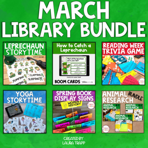 March Library Lessons Bundle