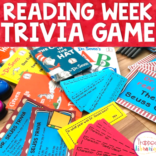March Library Lesson Reading Week Trivia Game