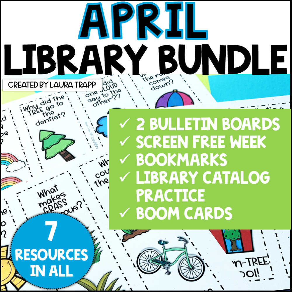 April Library Lessons Bundle 