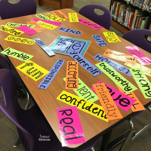 Be Yourself Bulletin Board preparation