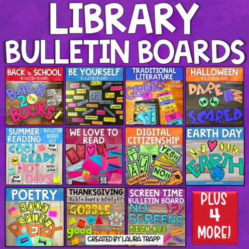 Library Bulletin Boards bundle from The Trapped Librarian