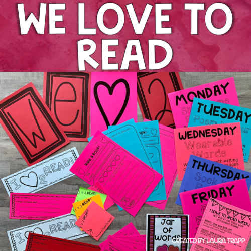 We Love to Read Month Bundle for February Library Lessons
