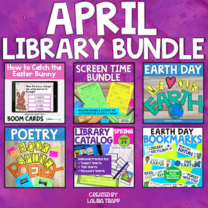 April Library Lessons Bundle