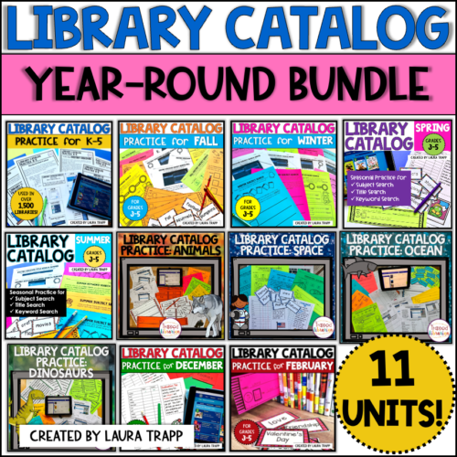 Library Catalog Year Round Bundle from the Trapped Librarian